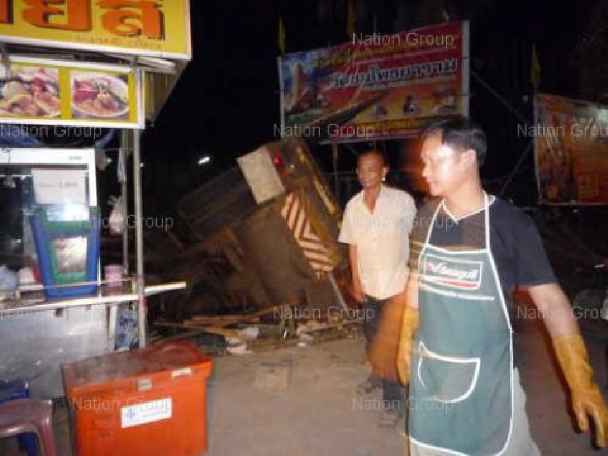 รถพ่วง18ล้อหลุดเฉี่ยวร่างลูกสาวร้านหมี่เกี๊ยวรอดหวุดหวิด รถพ่วง18ล้อหลุดเฉี่ยวร่างลูกสาวร้านหมี่เกี๊ยวรอดหวุดหวิด