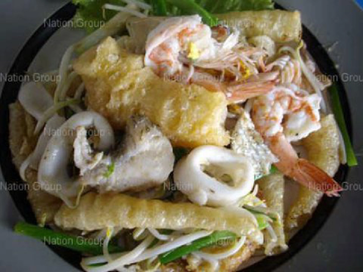 กระเพาะปลาผัดซีฟู้ด