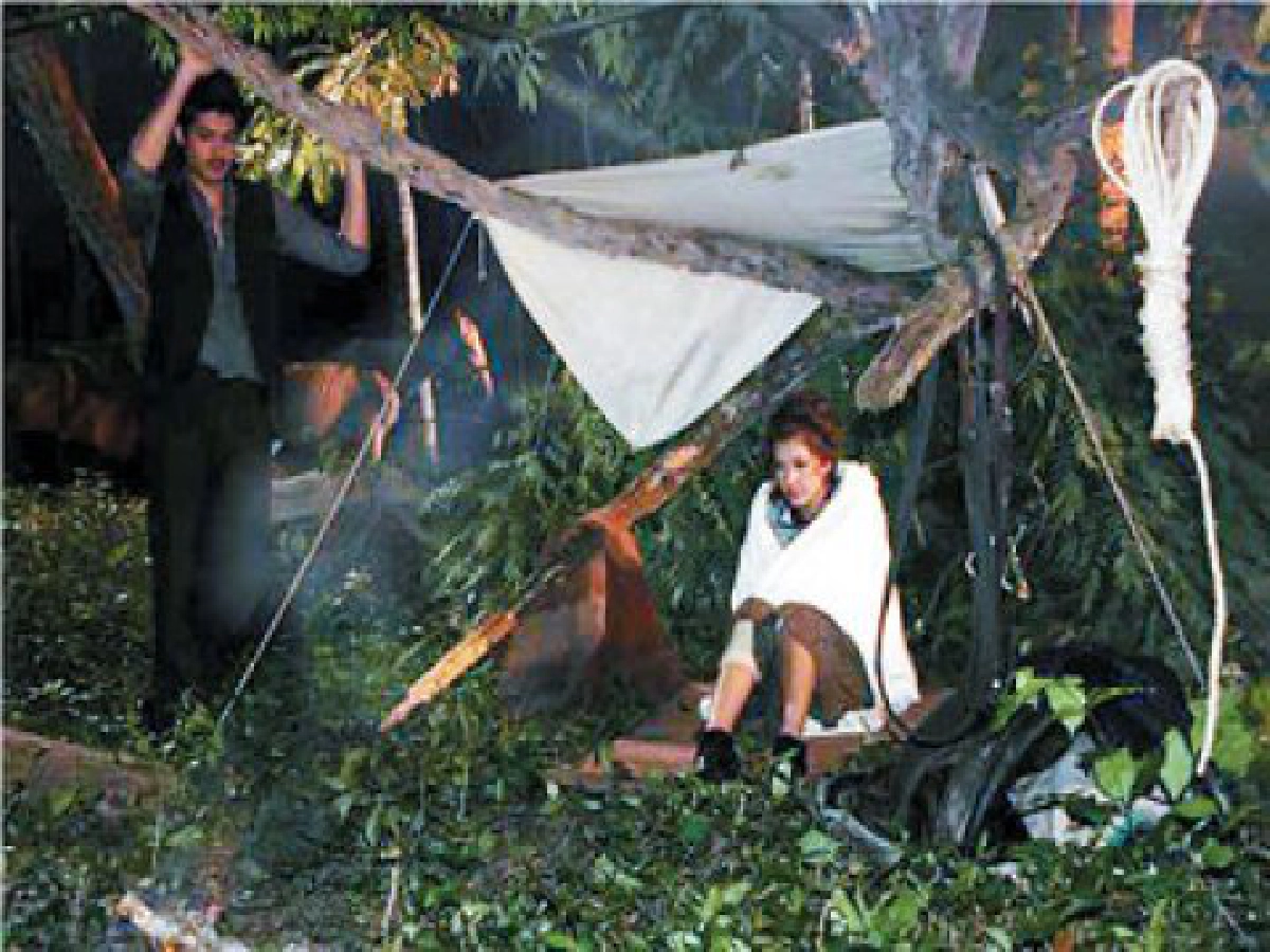 หนาวสะท้านกลางป่าณัฐ-ริต้า กอดกันกลม  