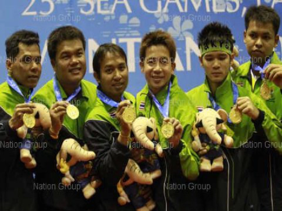 ตะกร้อลอดห่วงไทยคว้าทองแรกในกีฬาซีเกมส์ ครั้งที่ 25