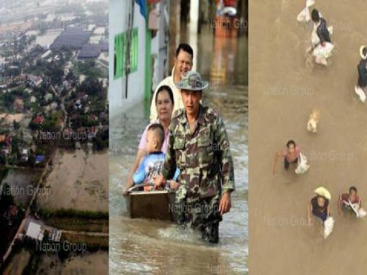 ประเมินน้ำท่วมเสียหาย7.7หมื่นล้านบ. ประเมินน้ำท่วมเสียหาย7.7หมื่นล้านบ.