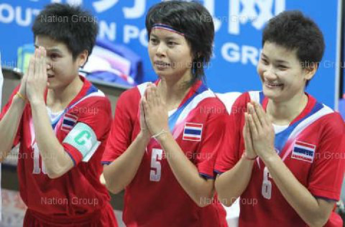 ทีมตะกร้อหญิงไทยต้อนพม่า2-0เซต