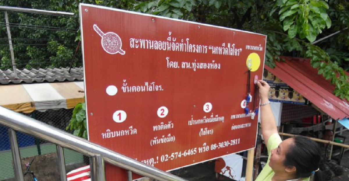 ไอเดียเด็ดติดนกหวีดไล่โจรสะพานลอย
