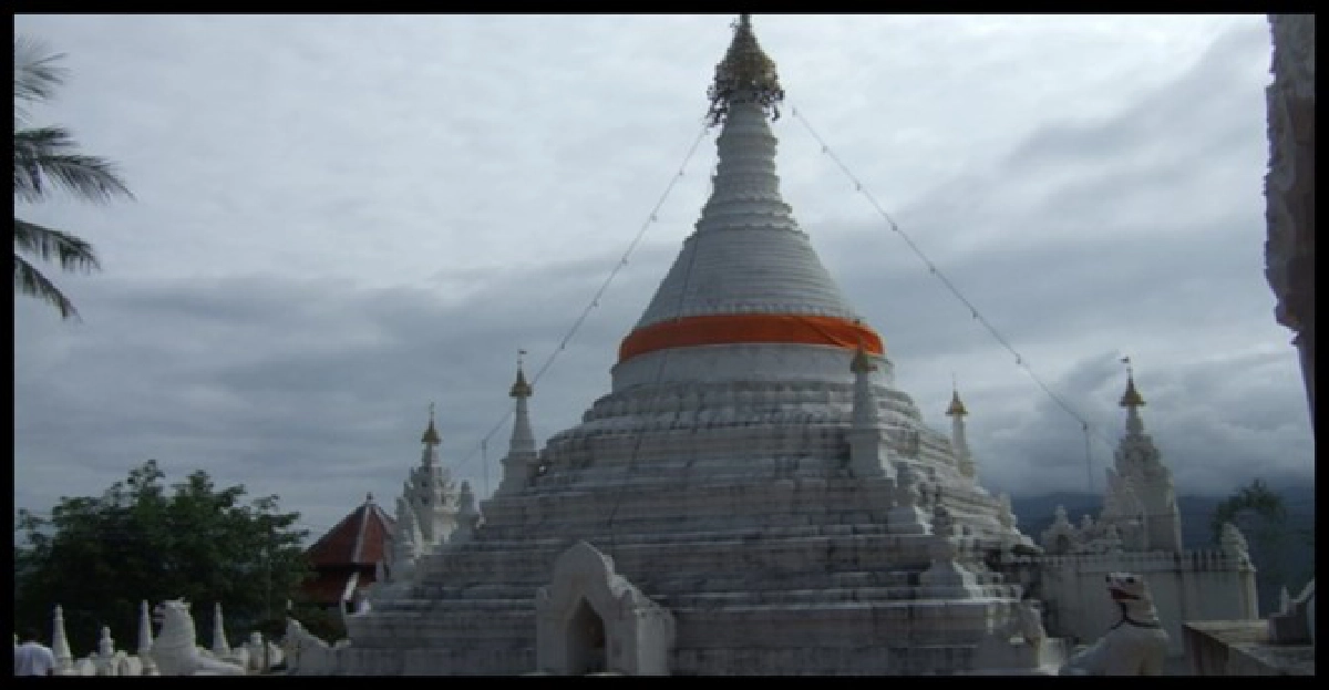 พระธาตุดอยกองมูแม่ฮ่องสอนทรุดเอียง พระธาตุดอยกองมูแม่ฮ่องสอนทรุดเอียง