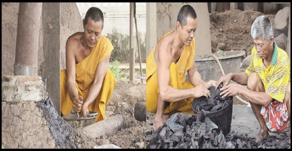 "พระเอาถ่านจริงๆ"วัดม่วงสิงห์บุรี