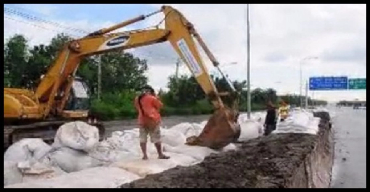 สนามบินสุวรรณภูมิเสริมแนวกันนํ้า สนามบินสุวรรณภูมิเสริมแนวกันนํ้า