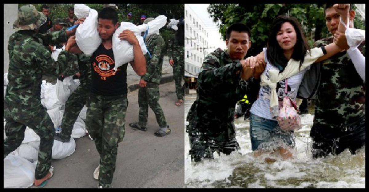 'น้ำท่วม'ทหารขอสู้จนวินาทีสุดท้าย 