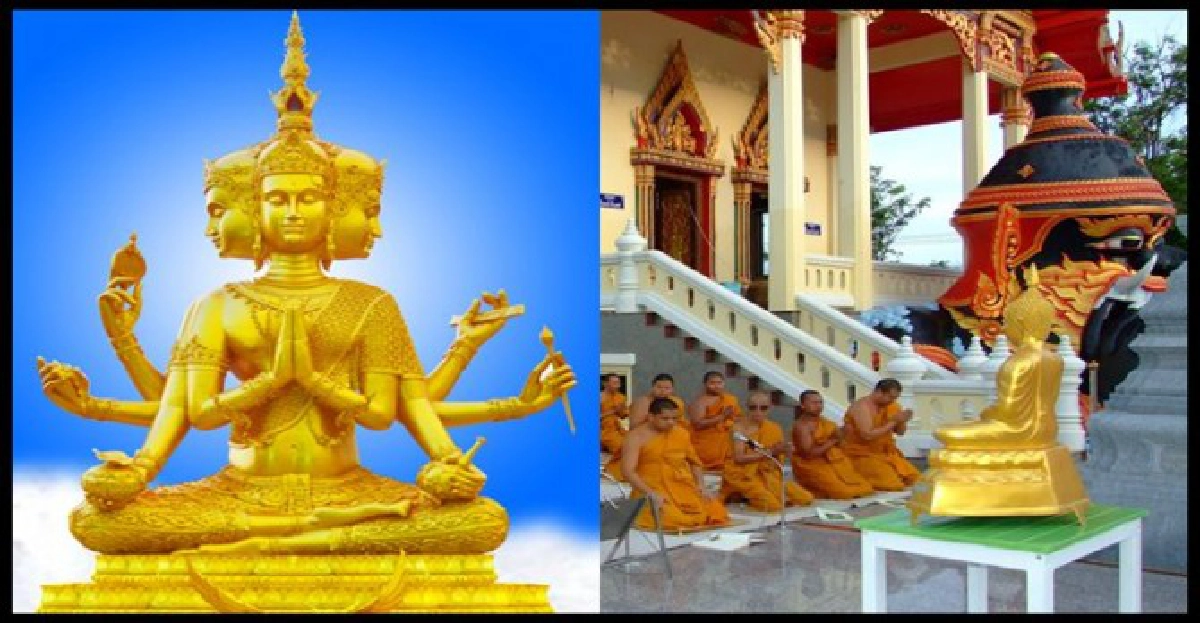 วัดช่องแสมสารแจกฟรีเหรียญท้าวมหาพรหม