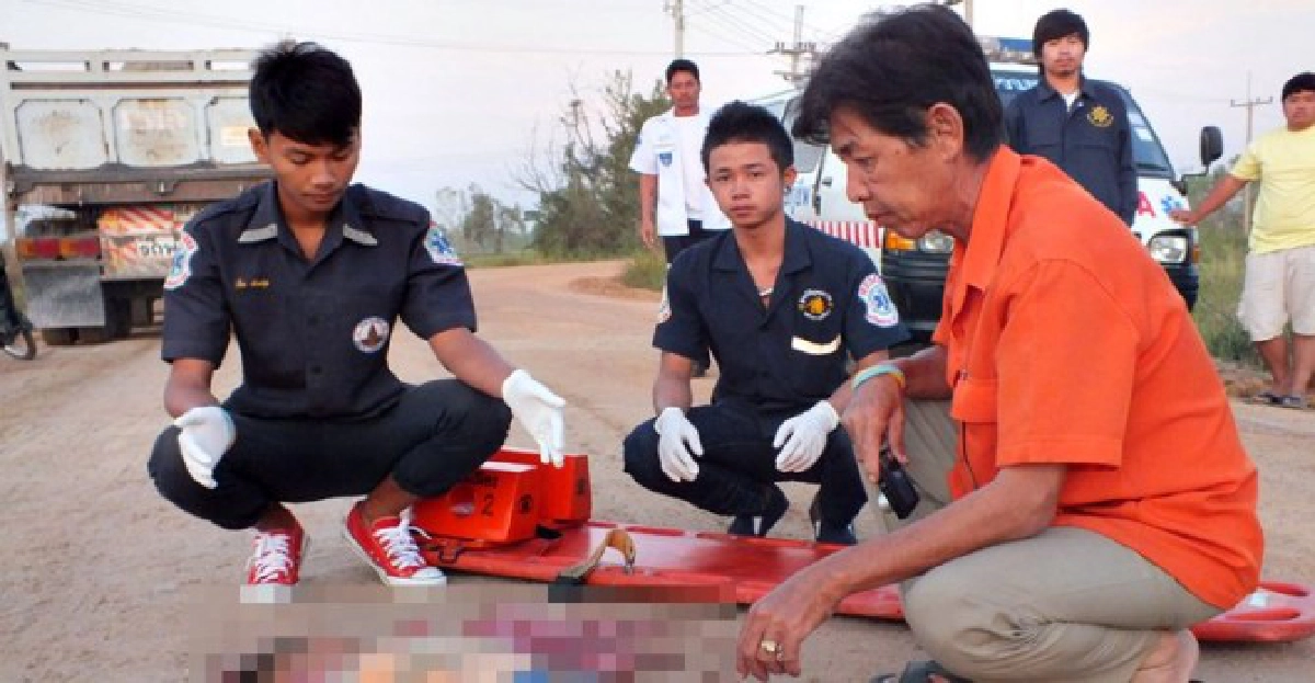 รถพ่วง18ล้อทับลูกชายเจ้าของท่าทรายดับ!