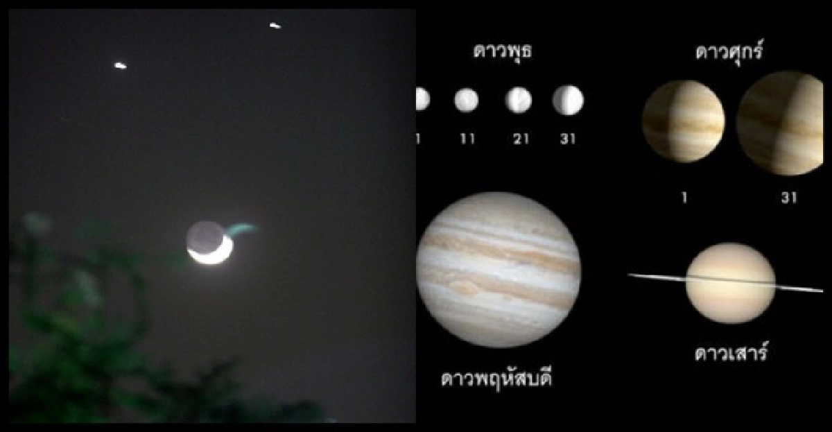 อีก4วันชม'พระจันทร์ยิ้ม-ดาวล้อมเดือน'