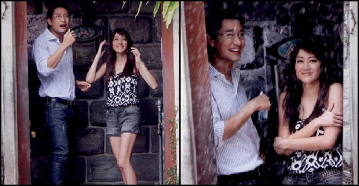 'ป้อง-เจี๊ยบ'โชว์เลิฟซีนหลบฝน 'ป้อง-เจี๊ยบ'โชว์เลิฟซีนหลบฝน