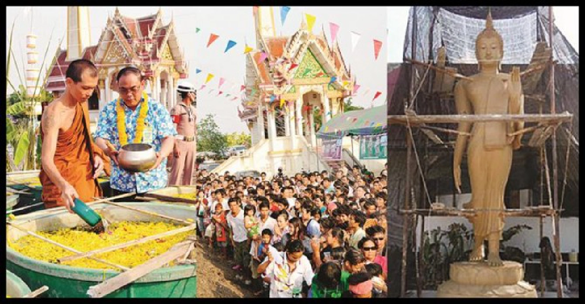 วัดสุทธาวาสจัดพิธีอาบน้ำว่านรับปีใหม่ไทย