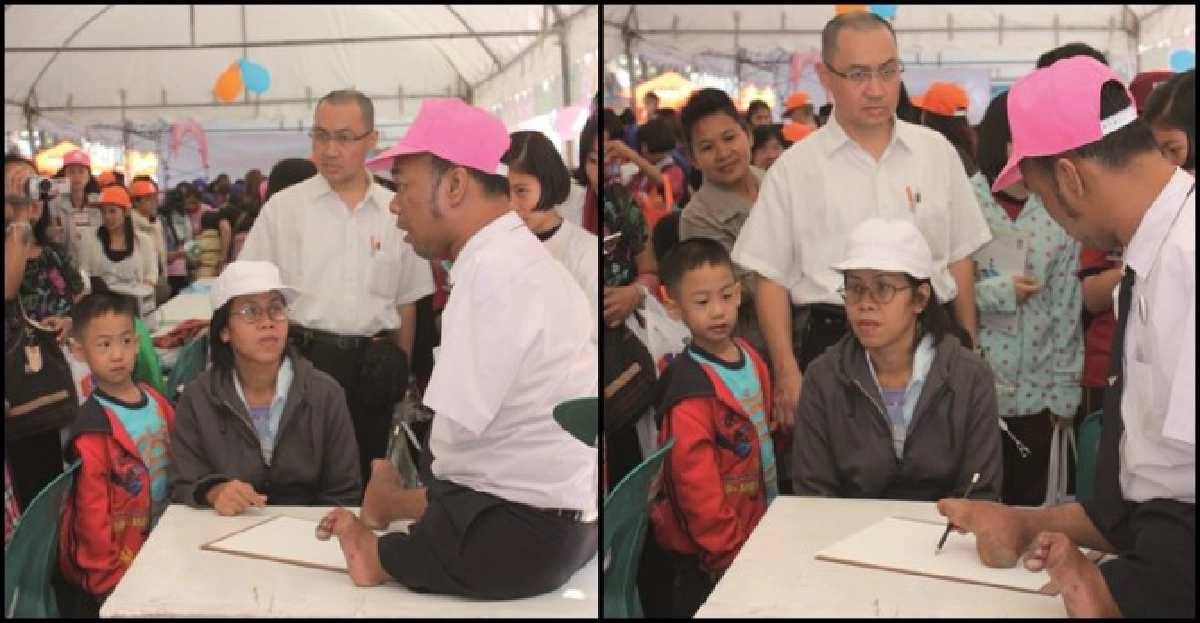 'บัณฑิตเพนกวิน'หักกิ่งไม้-ใช้เท้าวาดรูป 'บัณฑิตเพนกวิน'หักกิ่งไม้-ใช้เท้าวาดรูป