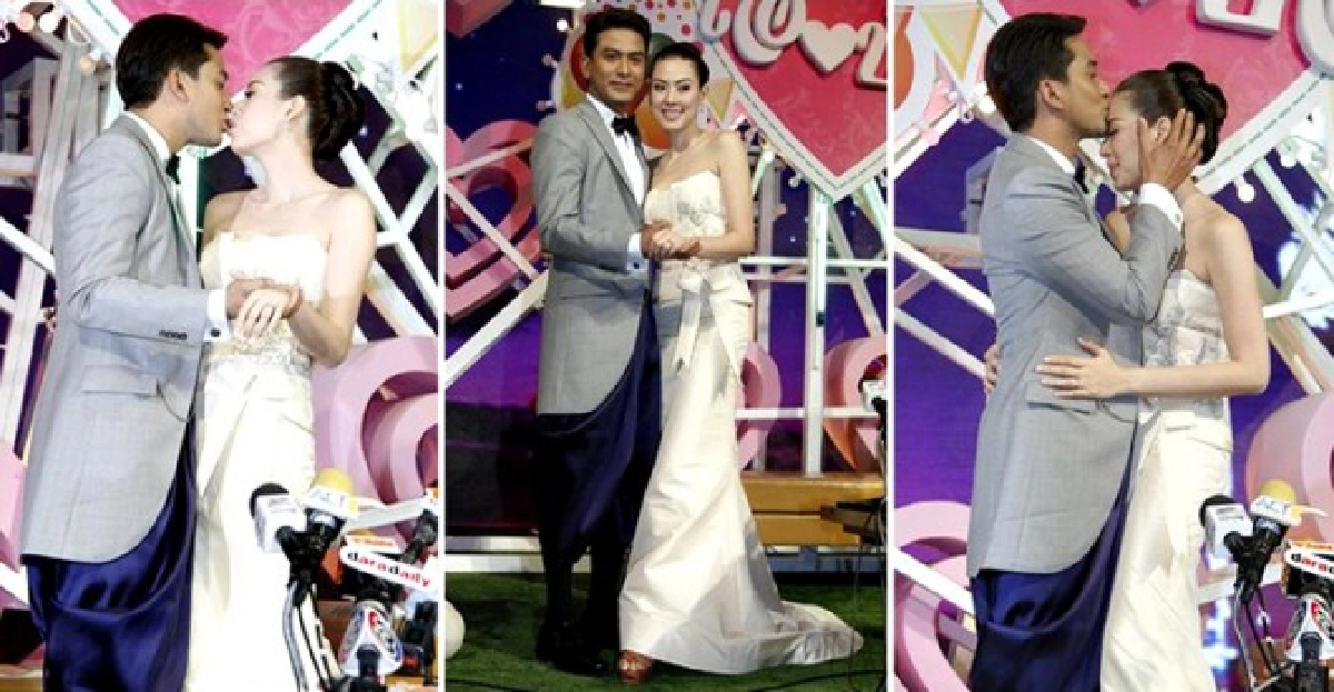 'ป๋อ-เอ๋'จูงมือวิวาห์สุดหวาน(ภาพชุด) 'ป๋อ-เอ๋'จูงมือวิวาห์สุดหวาน(ภาพชุด)