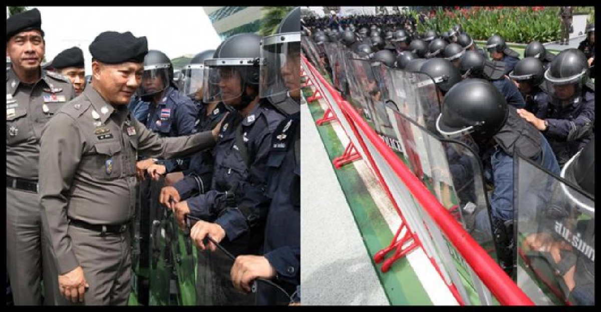 ปัดเตรียมลานฮ.ขน'ตลก.รธน.หนีม็อบ' 