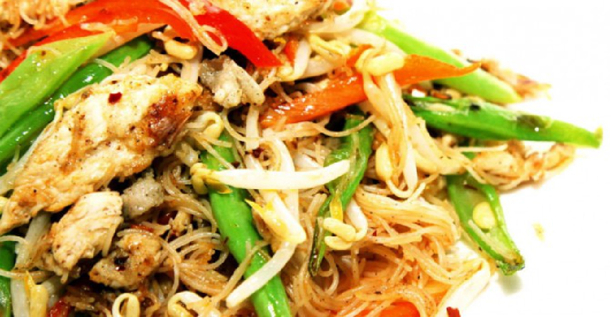 เส้นหมี่ไวไวไก่พริกเผา 
