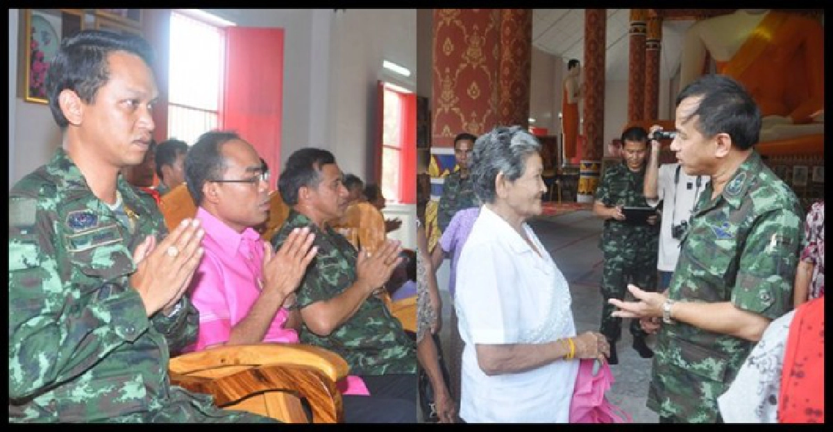 'ทหารฉก.นราฯ30'ทำบุญวันเข้าพรรษา
