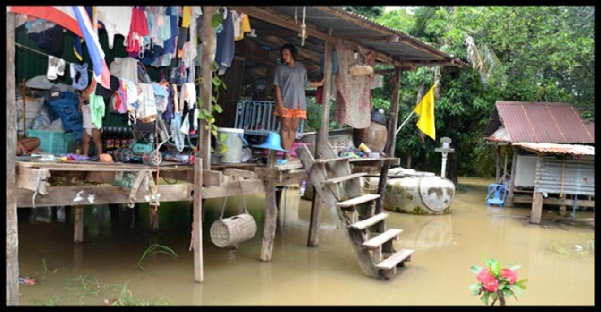 ปชช.หนีตายวุ่น!น้ำป่าไหลหลากท่วมที่ลำปาง