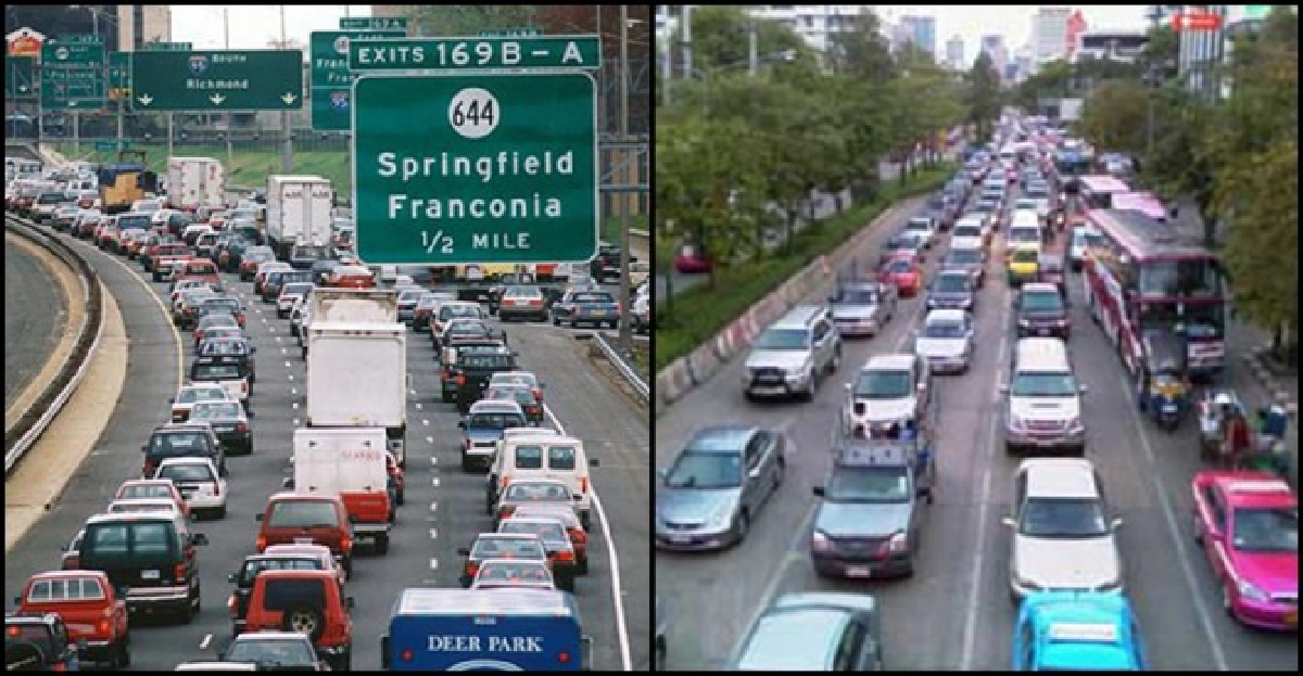 ทำไมรถวิ่งชิดซ้าย-ชิดขวา?