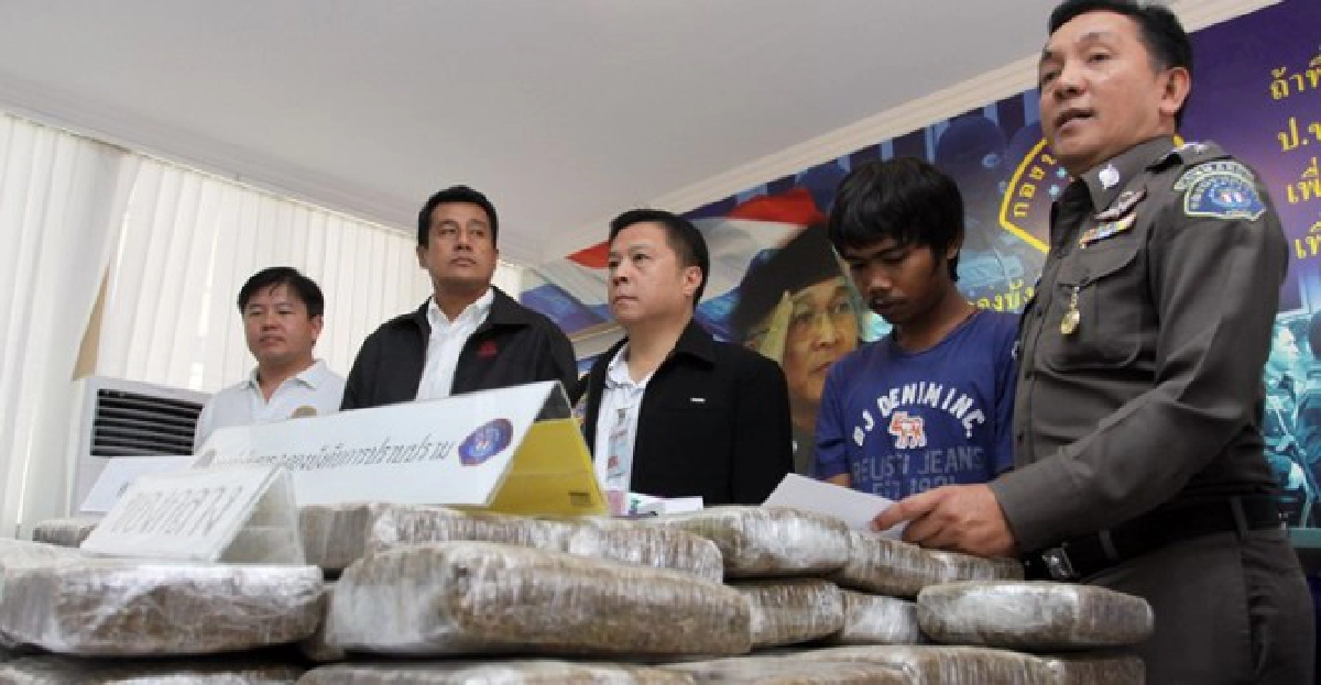กองปราบแถลงจับกัญชา100โล
