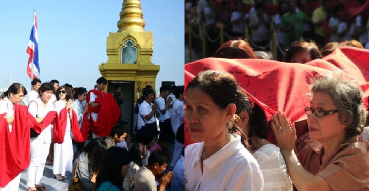 จัดยิ่งใหญ่พิธีห่มผ้าแดงภูเขาทองวัดสระเกศ จัดยิ่งใหญ่พิธีห่มผ้าแดงภูเขาทองวัดสระเกศ
