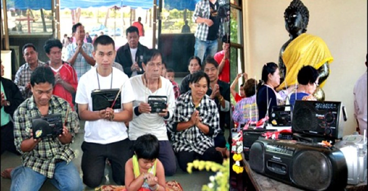 ฮือฮา!แห่แก้บน'หลวงพ่อดำ'ด้วยวิทยุ