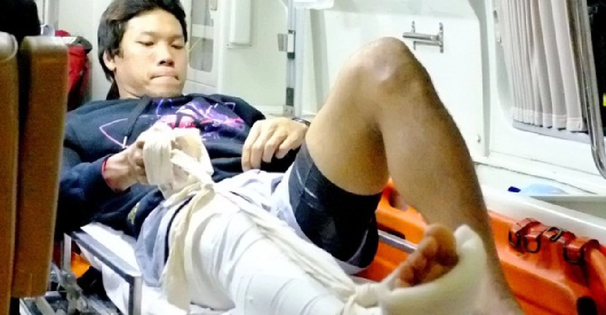 'กวิน'พักครึ่งปีกระดูกแข้งหัก