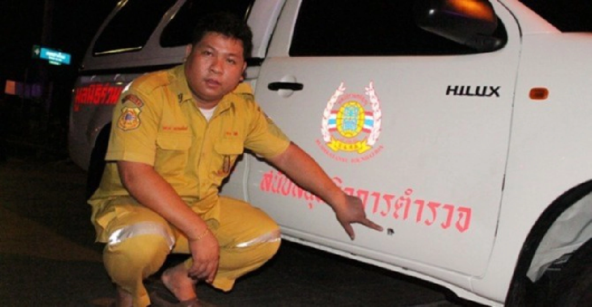 ยิงรถร่วมกตัญญูบาดเจ็บเล็กน้อย ยิงรถร่วมกตัญญูบาดเจ็บเล็กน้อย