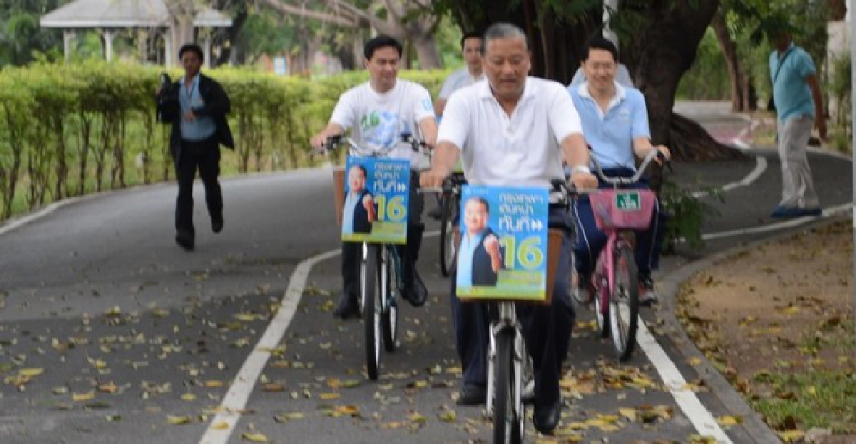 'คุณชายหมู'ควง'มาร์ค'ลุยหาเสียงบางซ่อน