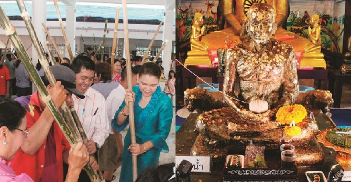 บุญประเพณีตำขนมจีน๑เดียววัดพะเนียงแตก บุญประเพณีตำขนมจีน๑เดียววัดพะเนียงแตก
