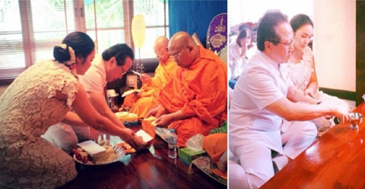 'ตั๊ก-บุญชัย'ทำบุญก่อนแต่ง 'ตั๊ก-บุญชัย'ทำบุญก่อนแต่ง