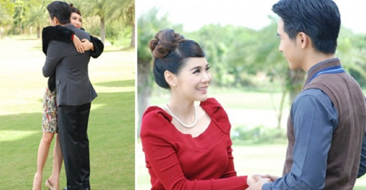 'โป๊ป'เขิน'โบวี่'กอด 'โป๊ป'เขิน'โบวี่'กอด