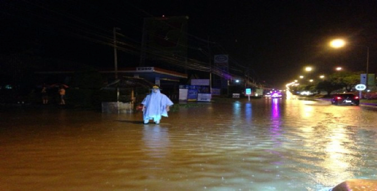 ฝนตกหนัก!ท่วมเมืองกระบี่