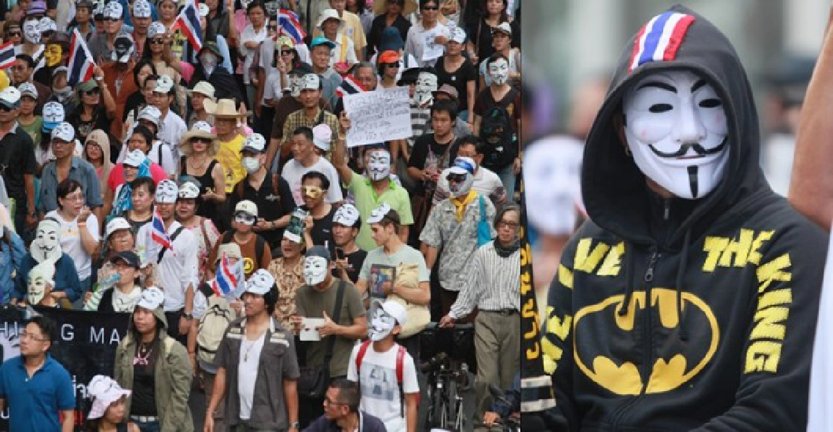 'หน้ากากขาว'ชุมนุมเซ็นทรัลเวิลด์คึกคัก!