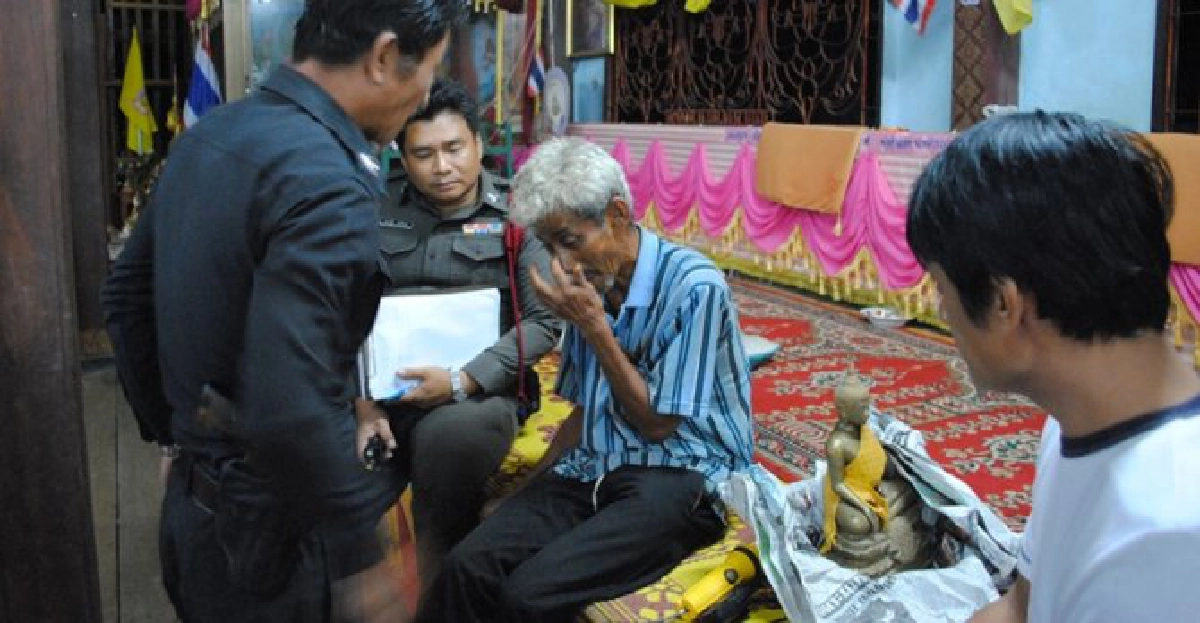 จับ!เฒ่า73ปีขโมยพระพุทธรูปงานศพ