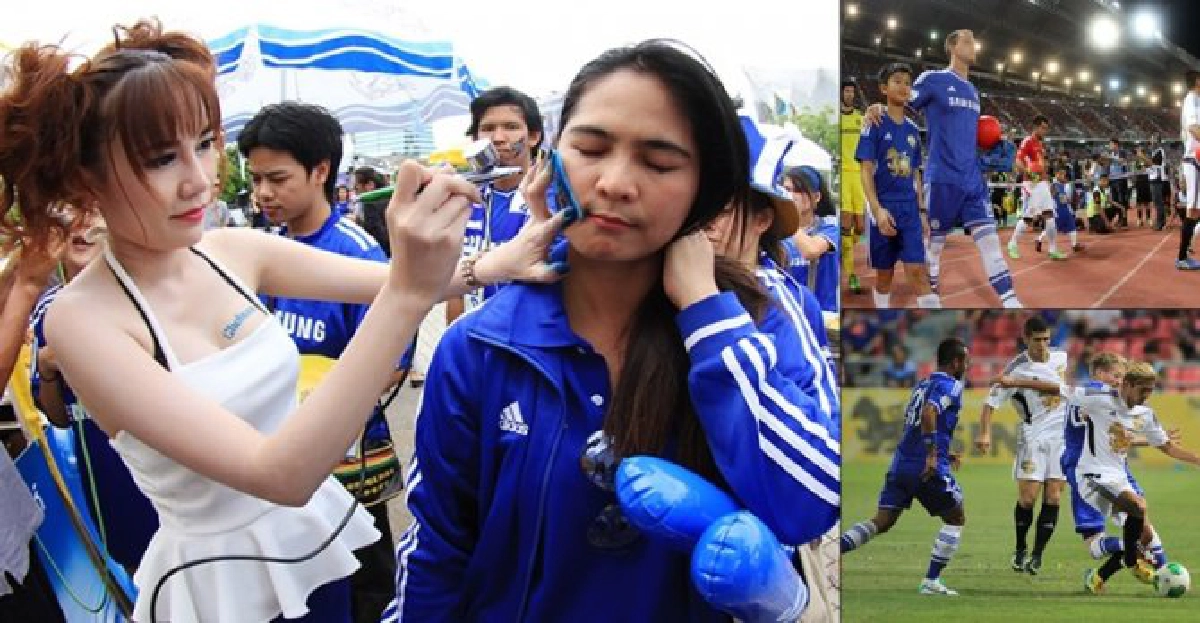ควันหลง!ภาพ'เชลซี'ลงฟาดแข้งโชว์