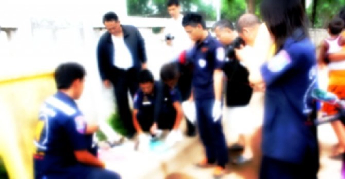 พบศพทารก7เดือนทิ้งถังขยะข้างเรือนจำ

