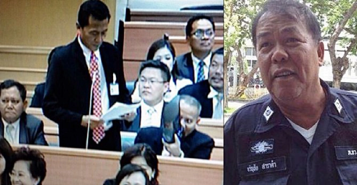 เอาอีก!'จ่าประสิทธิ์'ชูรองเท้ากลางสภา เอาอีก!'จ่าประสิทธิ์'ชูรองเท้ากลางสภา