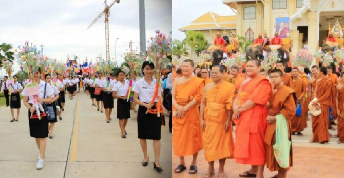 'มจร'จัดแห่ช้างฉลอง๑๐๐พระชันษา'สังฆราช' 'มจร'จัดแห่ช้างฉลอง๑๐๐พระชันษา'สังฆราช'