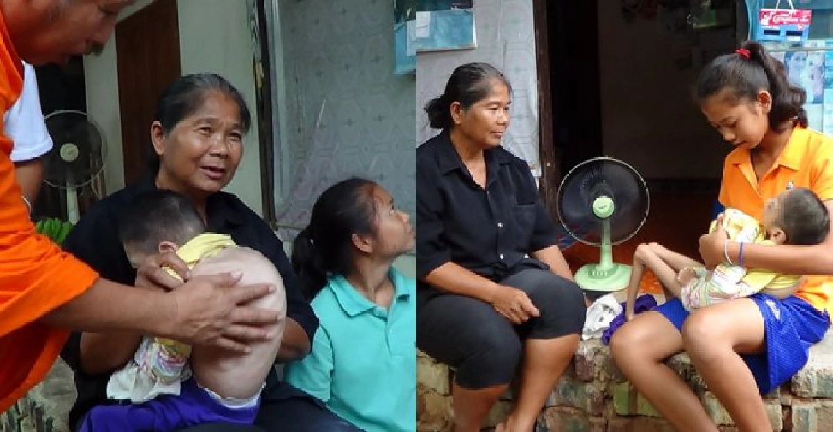 สุดรันทด!ด.ญ.วัย14ปีเลี้ยงน้องพิการย่าชรา สุดรันทด!ด.ญ.วัย14ปีเลี้ยงน้องพิการย่าชรา