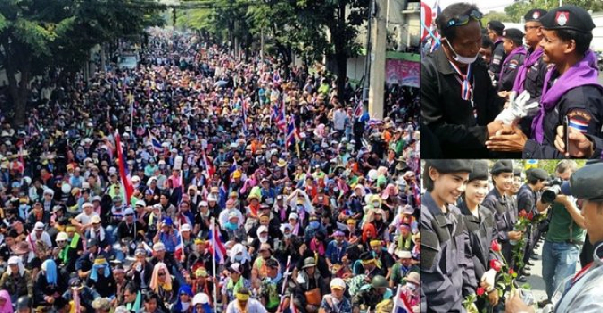 'กปปส.'แห่ประกาศชัยชนะ!ตร.ยกธงขาว 'กปปส.'แห่ประกาศชัยชนะ!ตร.ยกธงขาว