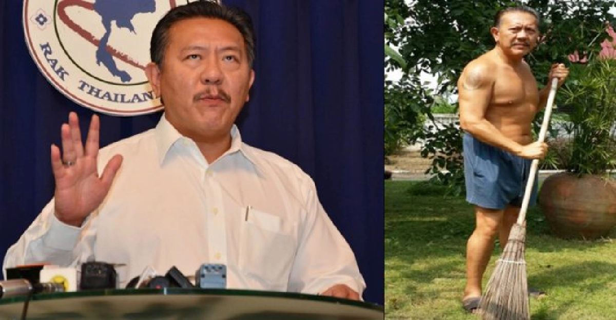 'ชูวิทย์'ยืนใส่กางเกงขาสั้น-จับไม้กวาด 'ชูวิทย์'ยืนใส่กางเกงขาสั้น-จับไม้กวาด