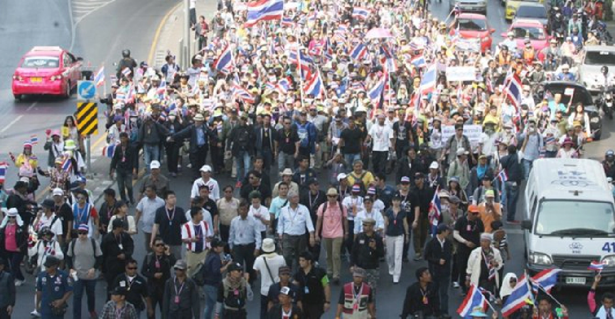 ชมภาพ!'กำนันเทือก'ยกทัพชวนคนกรุง