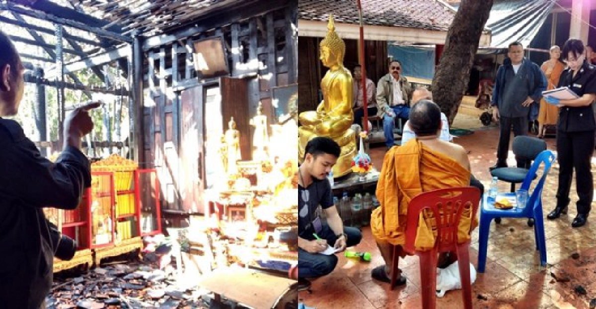  กรมศิลป์ตรวจความเสียหายไฟไหม้วัดสุวรรณาราม
