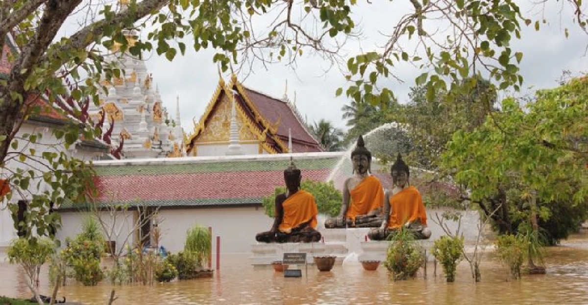 แก้น้ำท่วมพระธาตุไชยาฯ แก้น้ำท่วมพระธาตุไชยาฯ