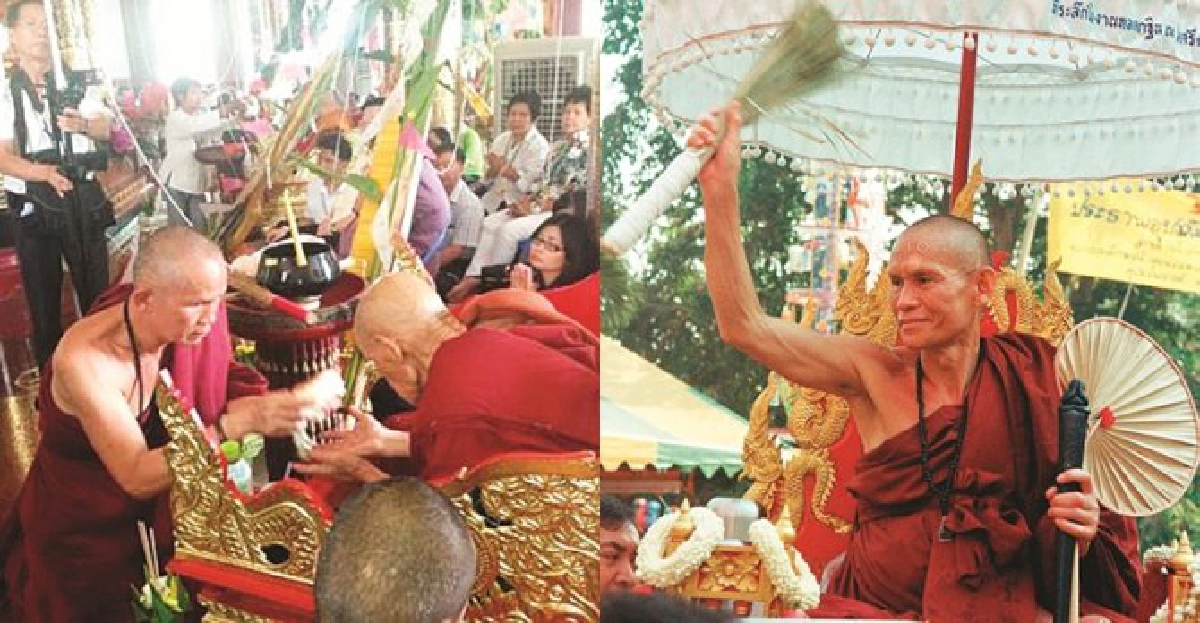 อันซีน'พระถือบันได'พระปรไมยไอศวร1เดียวที่วัดศรีดอนมูล