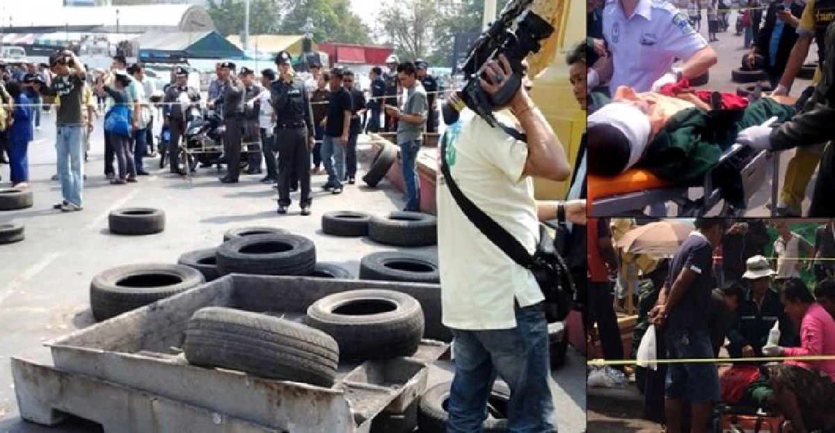 บึ้มสนั่น!แยกผ่านฟ้าเจ็บหลายราย บึ้มสนั่น!แยกผ่านฟ้าเจ็บหลายราย