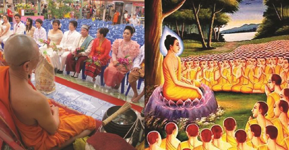 วิวาห์'ลงโลง'ในวันแห่งความรักของพระพุทธศาสนา