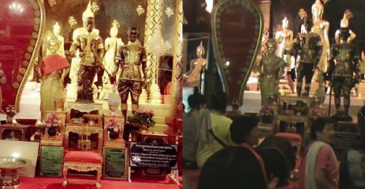 ทำคุณไสย์อีก!สไบแดงห่มพระสุพรรณกัลยา