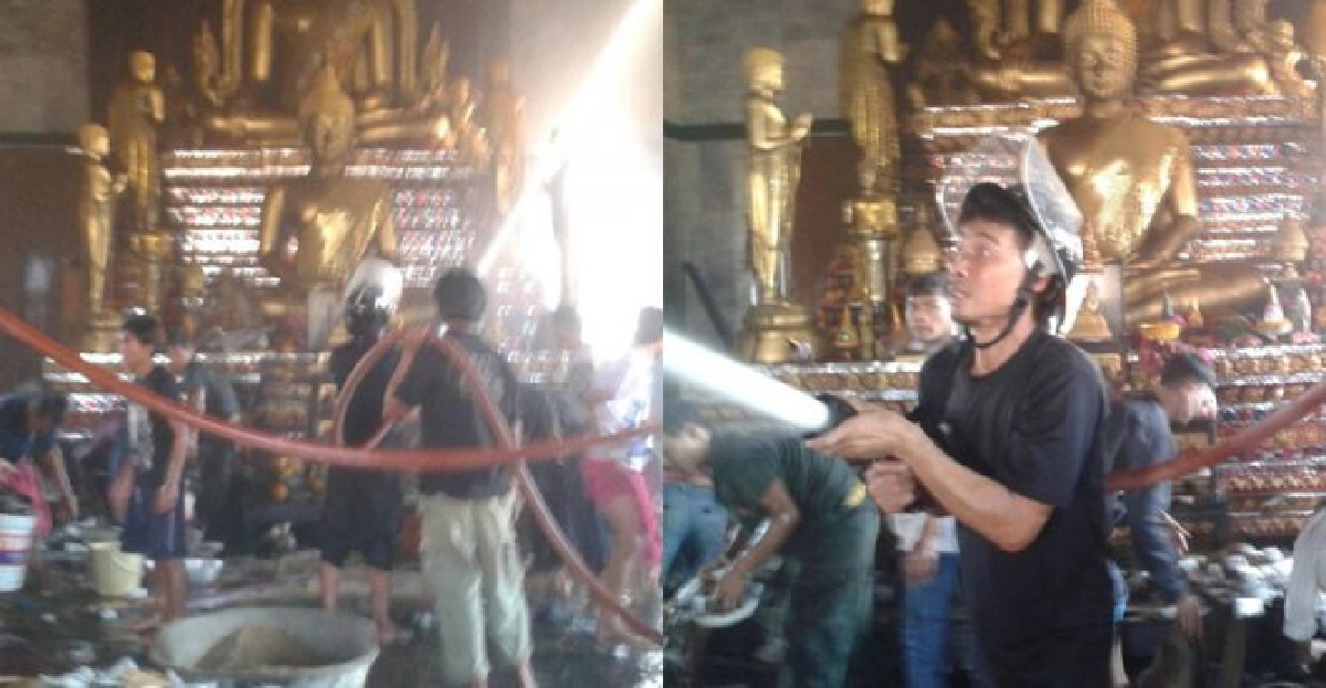 ไฟไหม้วัดหลวงพ่ออุตตมะก่อนบวชพระ ไฟไหม้วัดหลวงพ่ออุตตมะก่อนบวชพระ